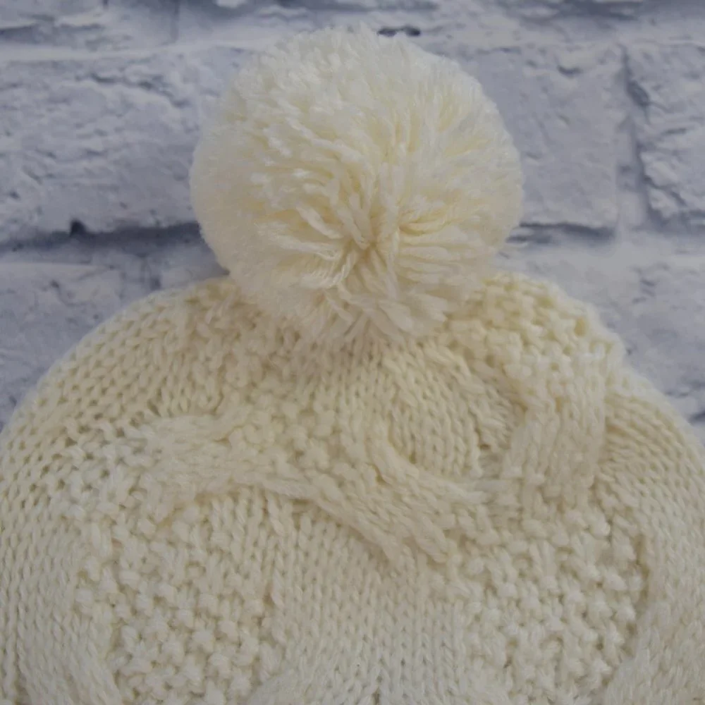 NWT Joie Macia Beanie Ribbed Pom Hat Wool Blend Unisex